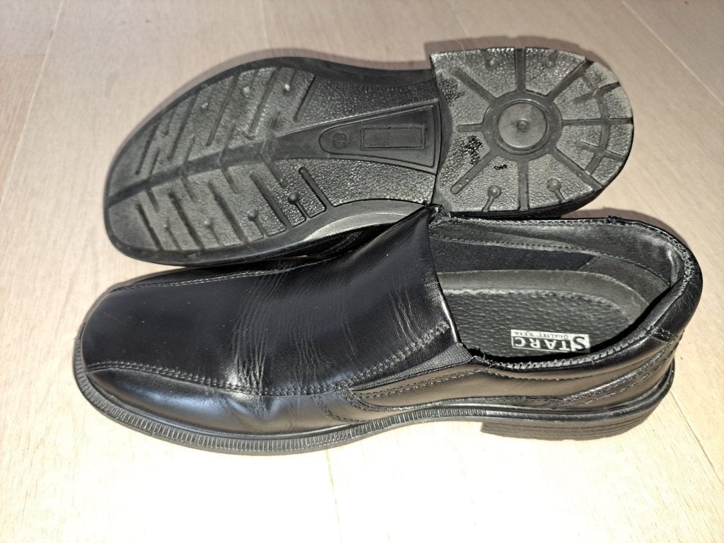Zwarte herenschoenen / loafers – Maat 43 – Niet gedragen!, Kleding | Heren, Schoenen, Loafers, Zwart, Nieuw, Ophalen of Verzenden