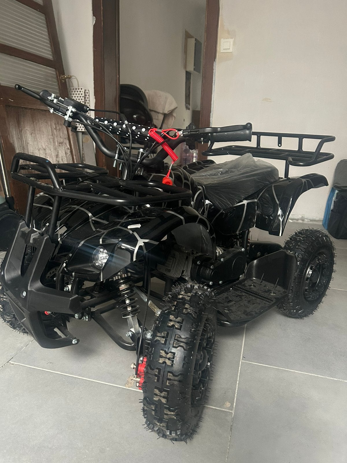 Quad enfants 2 temps essence, Vélos & Vélomoteurs, Enlèvement, Comme neuf