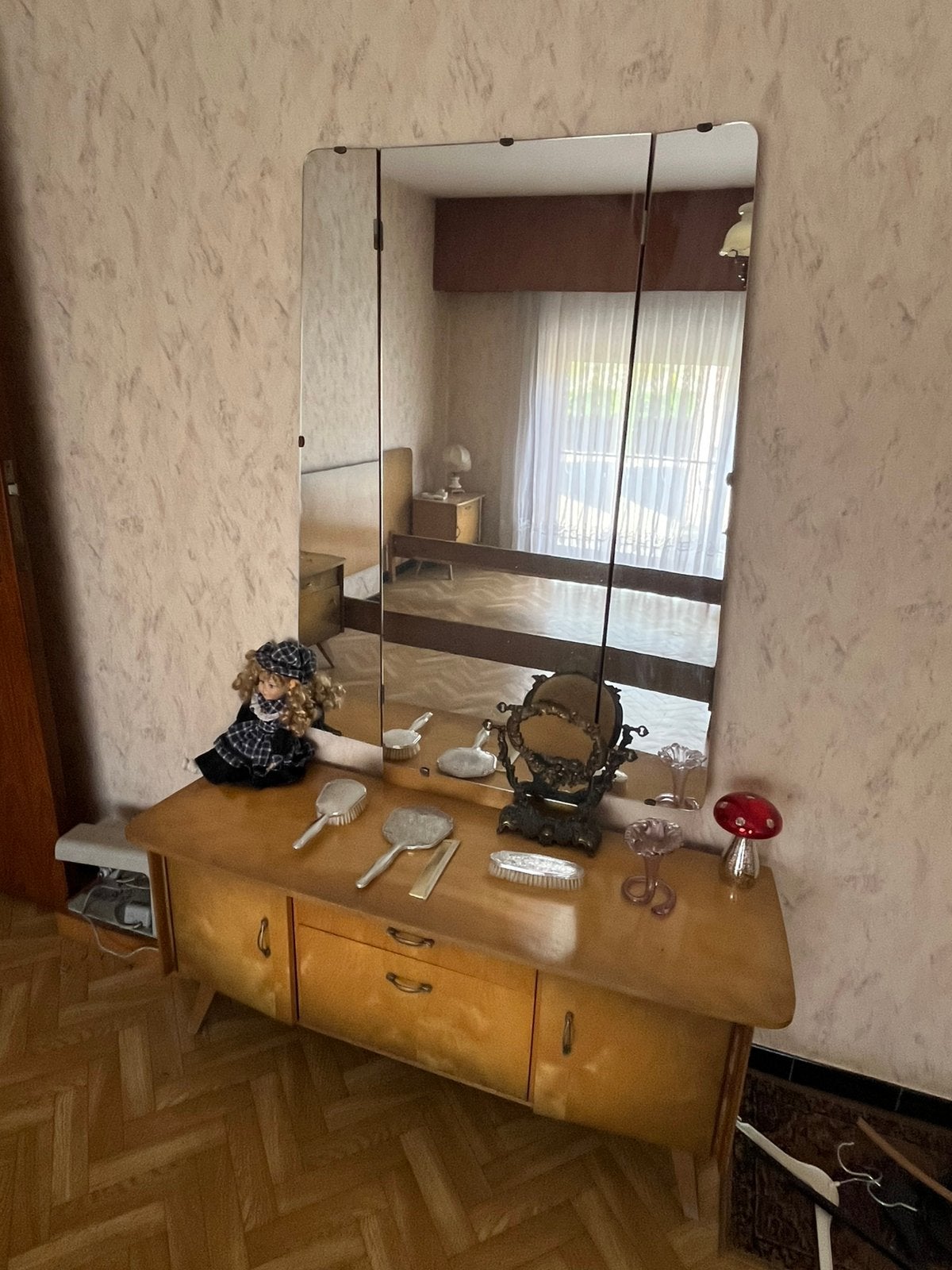 Slaapkamer Retro, Huis en Inrichting, Slaapkamer | Complete slaapkamers, Ophalen, Gebruikt, Tweepersoons, Retro