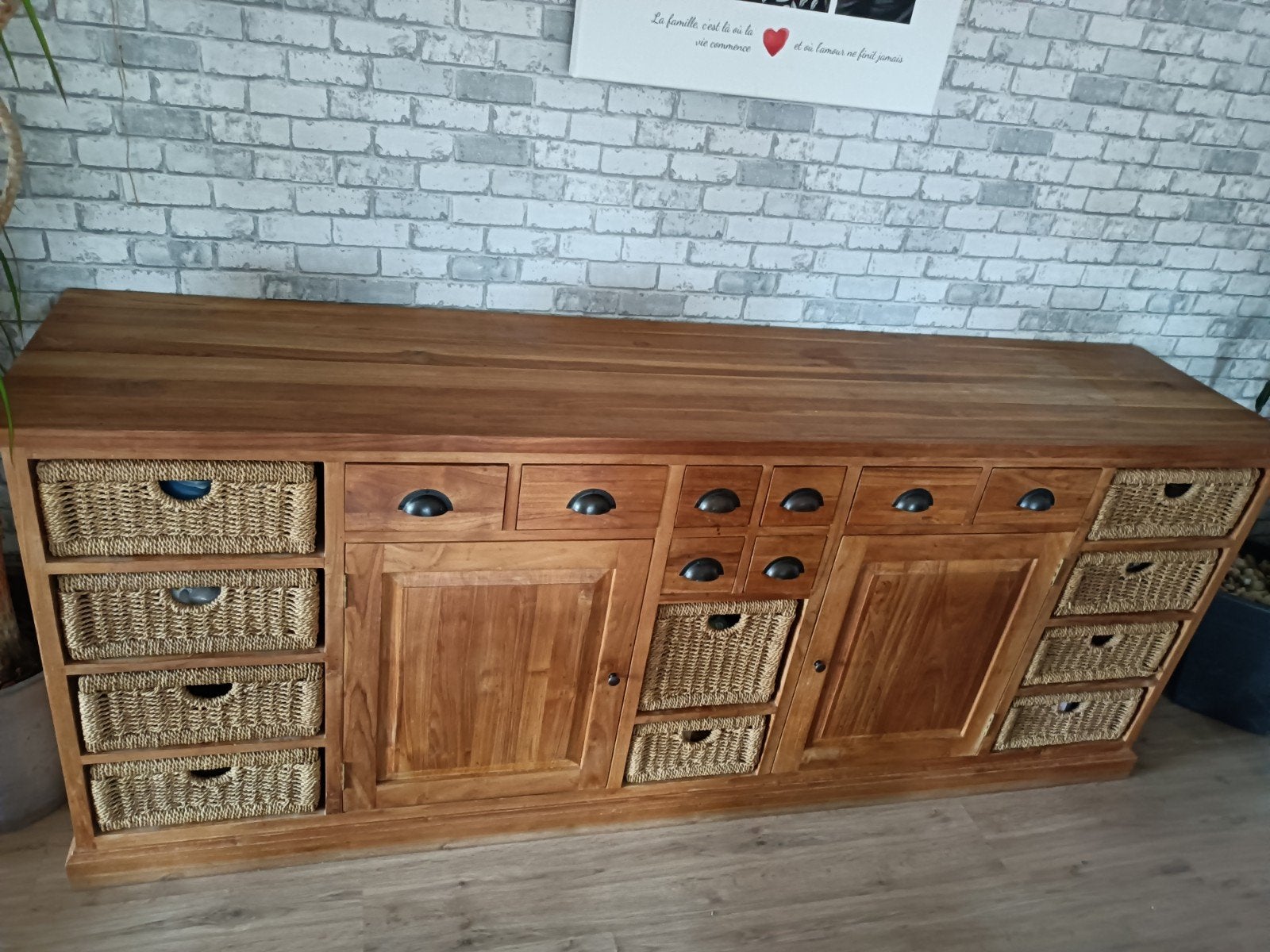 Dressoir, Huis en Inrichting, Kasten | Dressoirs, Ophalen, Met lade(s), Teakhout, Zo goed als nieuw