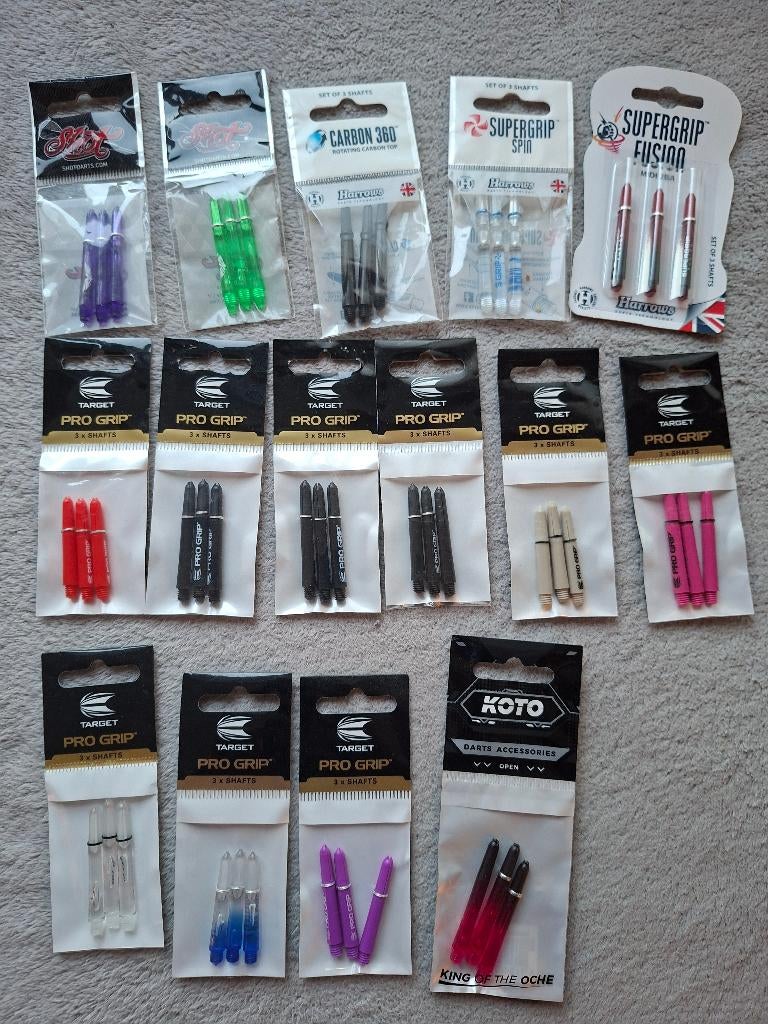 Darts shafts opruiming - halve prijs div, Sport en Fitness, Darts, Ophalen of Verzenden, Nieuw, Shafts