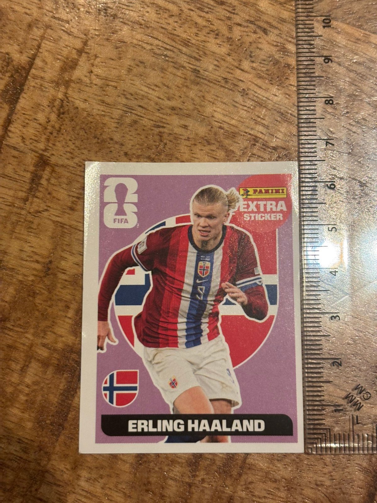 Autocollant supplémentaire Panini - Violet - Erling Haaland, Collections, Autocollants, Enlèvement ou Envoi, Neuf, Sport