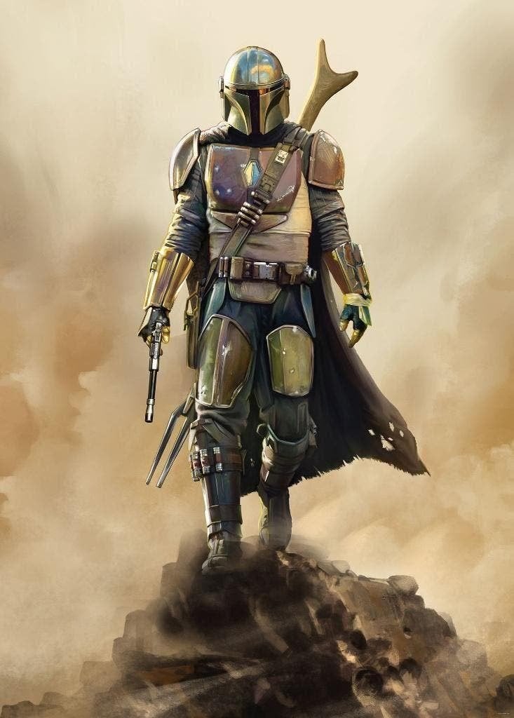 Star Wars Vlies Behang Mandalorian - 200x280 - Gratis Verzen, Verzenden, Nieuw, Overige typen
