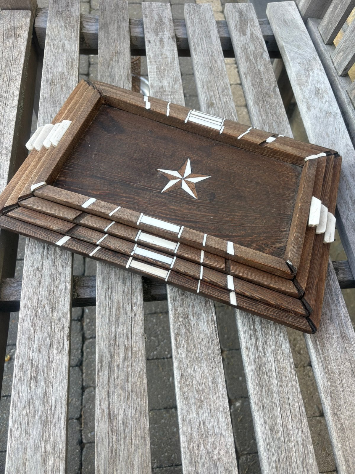 Houten deco dienbladen, Ophalen, Zo goed als nieuw