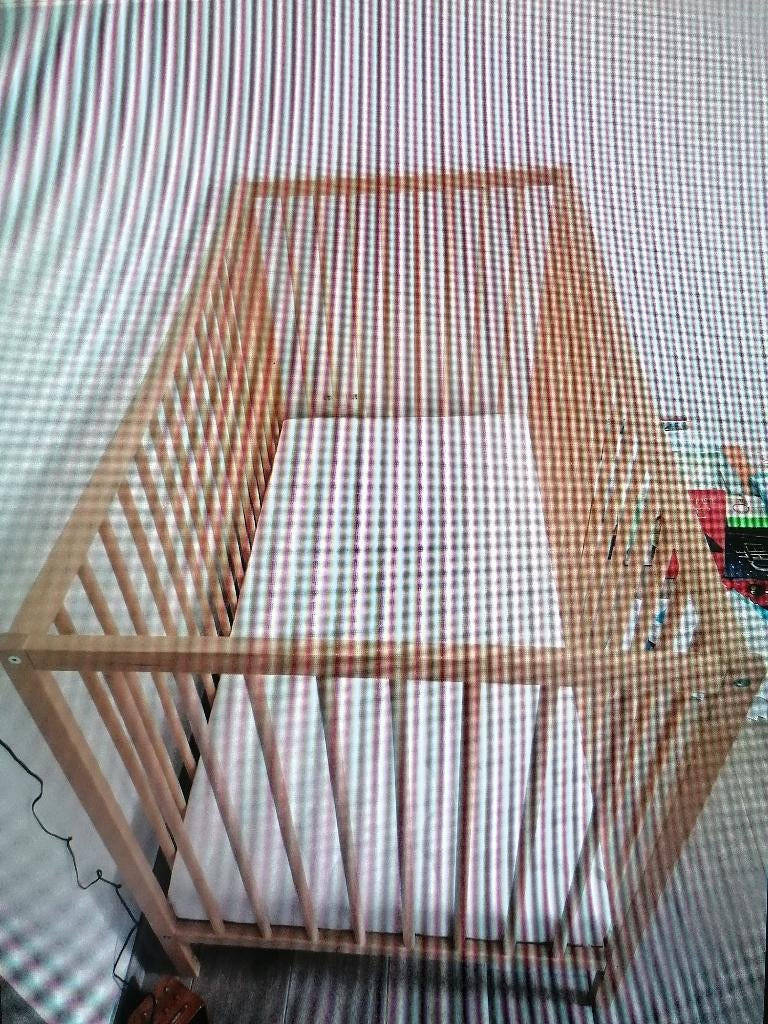 lit bébé + matelas, Enlèvement ou Envoi, Matelas, Moins de 70 cm, Comme neuf