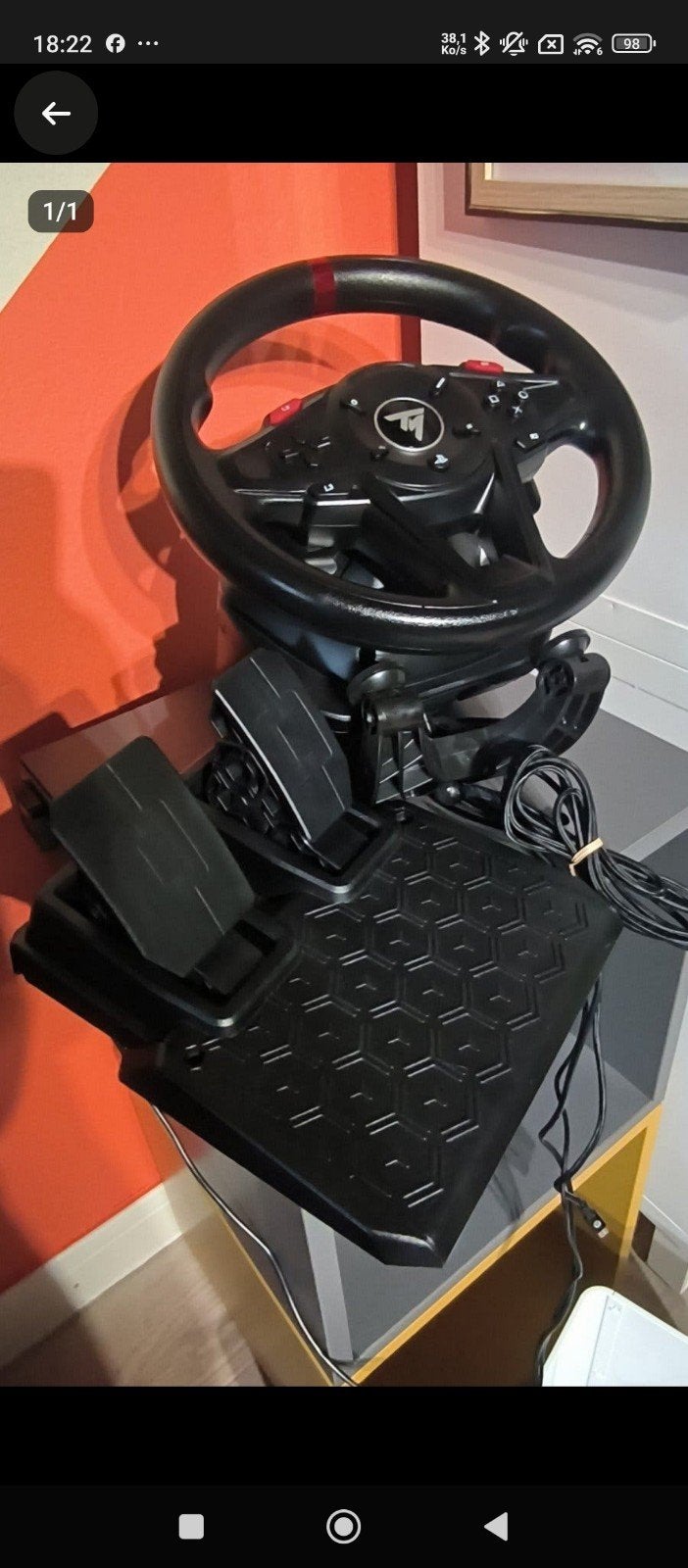volant thrusmaster t 1 2 8 guidon jeux ps5 pc, Consoles de jeu & Jeux vidéo, Enlèvement