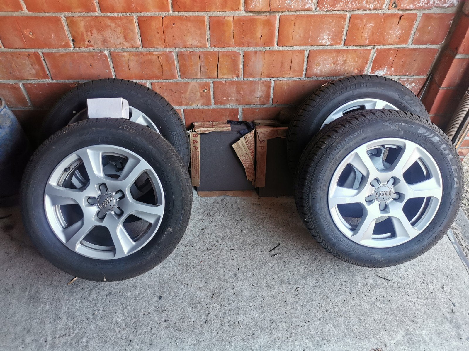 16 inch aubi A4 B8 velgen 5x112, Auto-onderdelen, Ophalen of Verzenden, 16 inch, Band(en)