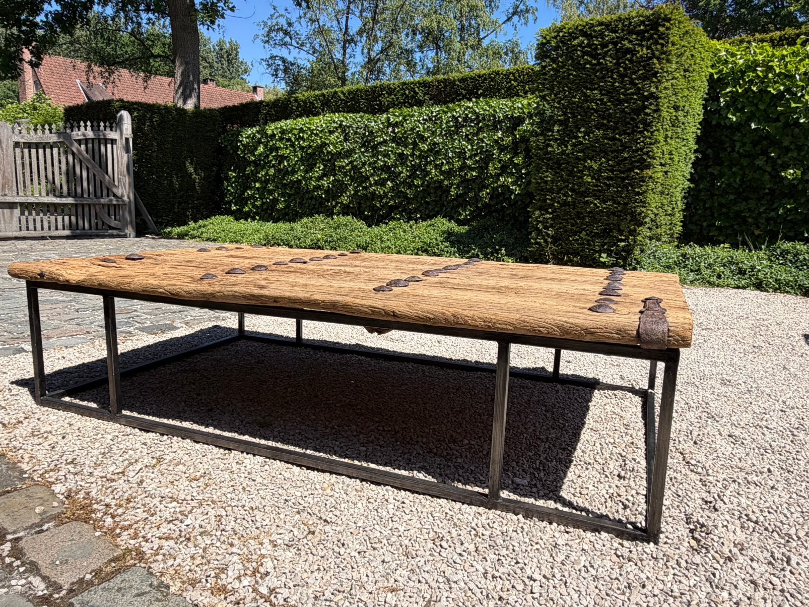 Salontafel, Huis en Inrichting, Ophalen, Overige materialen, Gebruikt, Rustiek