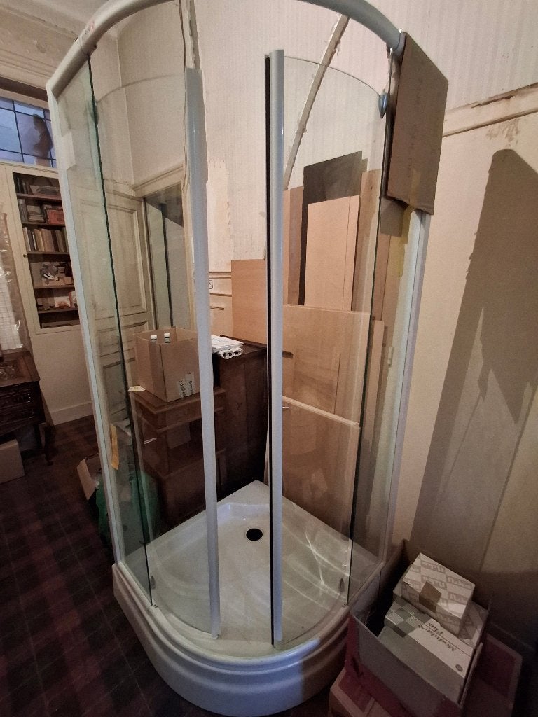 Douche d'angle, Bricolage & Construction, Enlèvement, Neuf, Verre, Douche