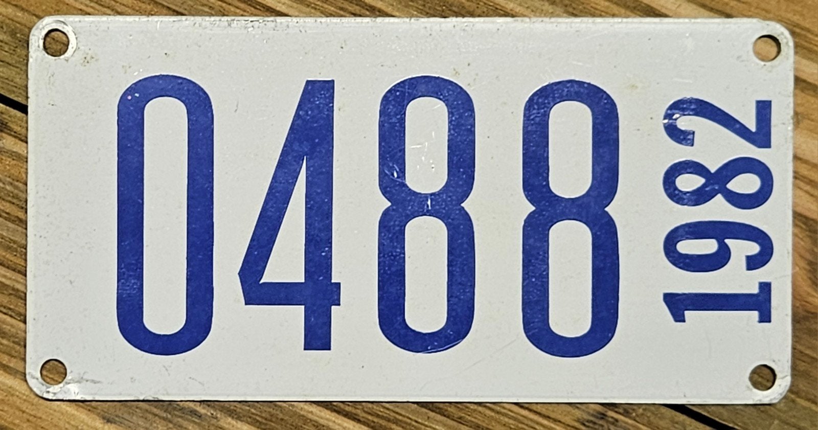 Bateau 0488 avec plaque d'embranchement Belgique 1982, Collections, Enlèvement ou Envoi