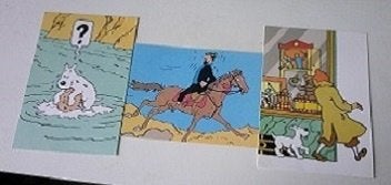 3 cartes postales vierges Tintin & Milou  5€, Ophalen of Verzenden, 1980 tot heden, Ongelopen, Overige thema's