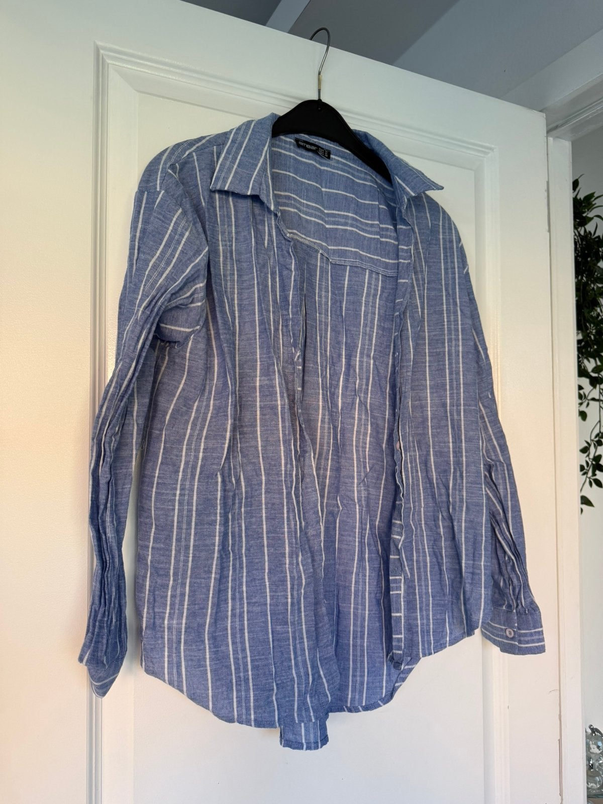 oversized hemd gestreept, Kleding | Dames, Ophalen of Verzenden, Zo goed als nieuw, Maat 36 (S), Blauw