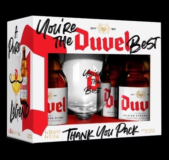 Duvel giftbox 'You're the best', Ophalen of Verzenden, Bierglas