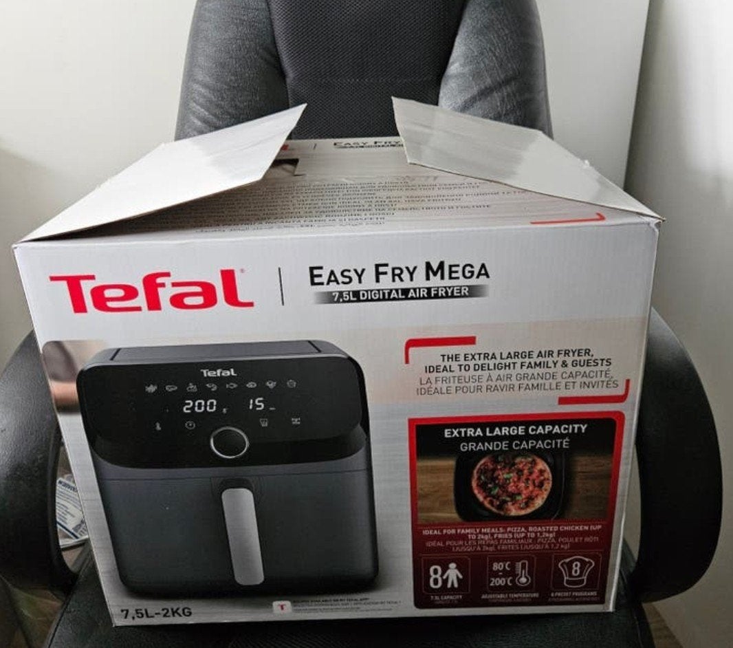 Tefal easy fry mega ey855b nieuw in doos, Enlèvement, Friteuse à air