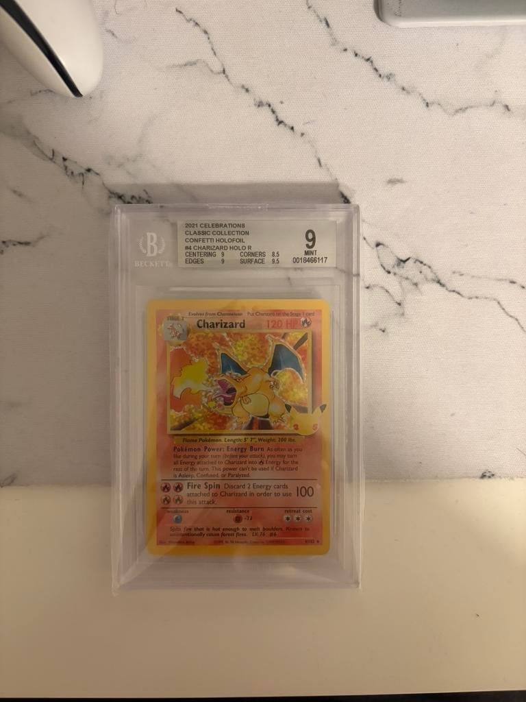 Charizard Celebrations Beckett 9, Ophalen, Zo goed als nieuw