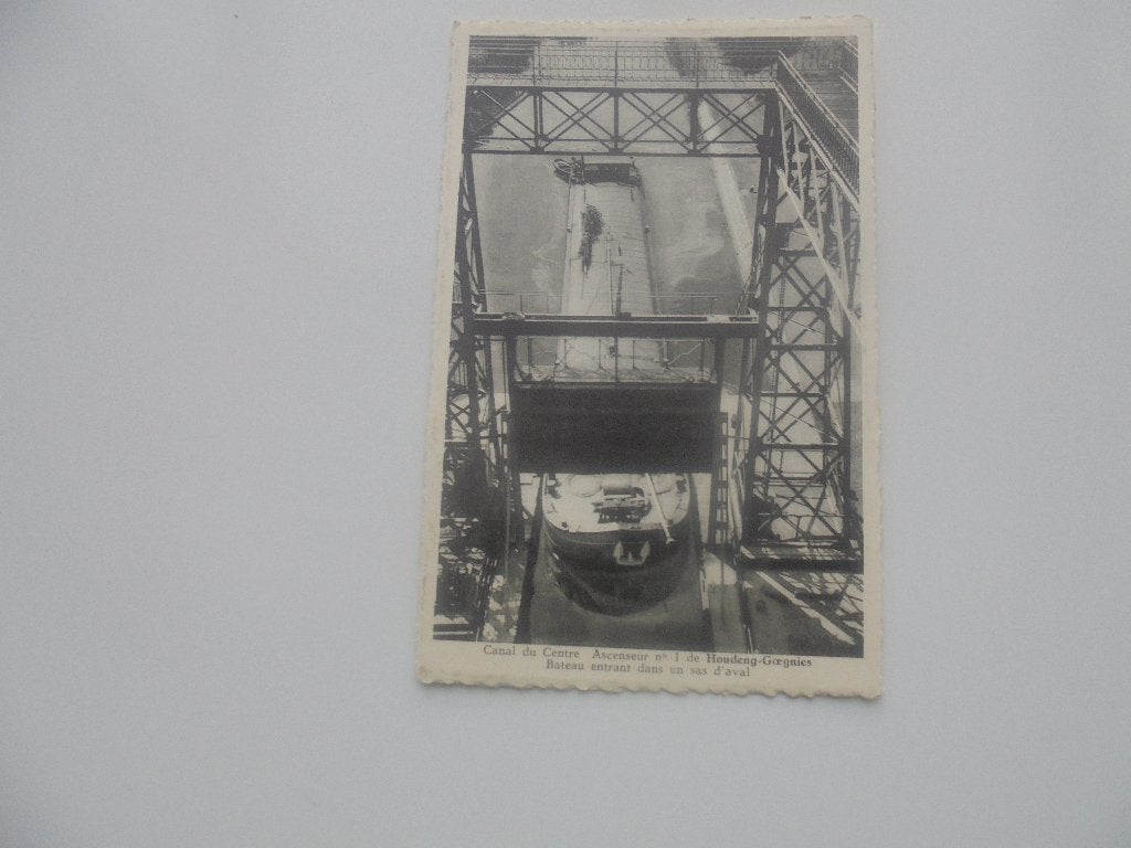 houdeng-goegnies-canal- ascenseur, Collections, Envoi, 1940 à 1960, Non affranchie, Hainaut