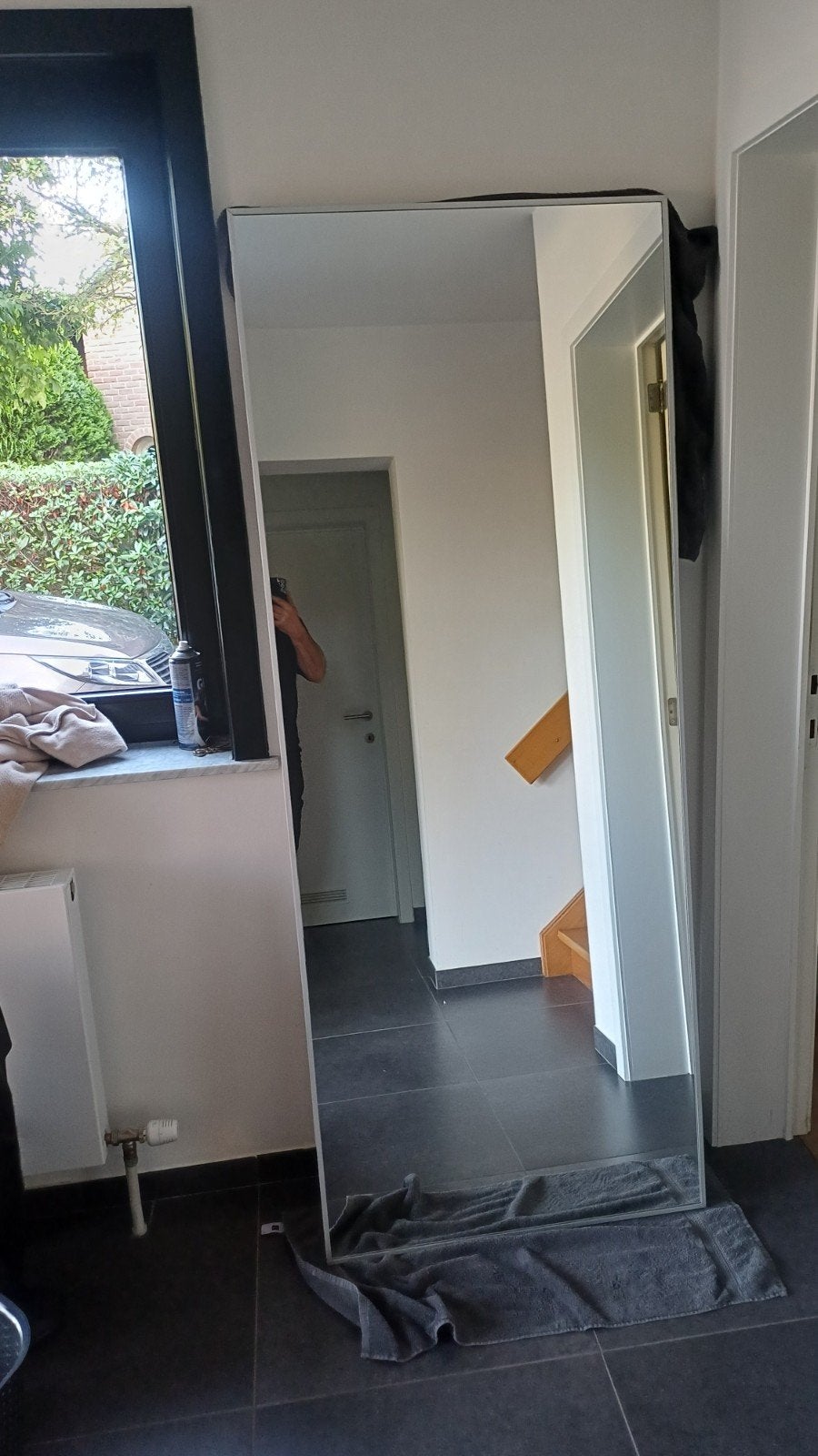 Grote Hovet Spiegel, Huis en Inrichting, Woonaccessoires | Spiegels, Ophalen, Zo goed als nieuw