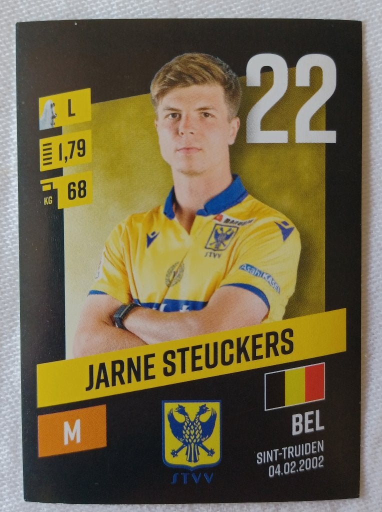 Sticker Jarne Steuckers (rookie) - Pro League 2023-2024, Ophalen of Verzenden, Zo goed als nieuw, Sticker