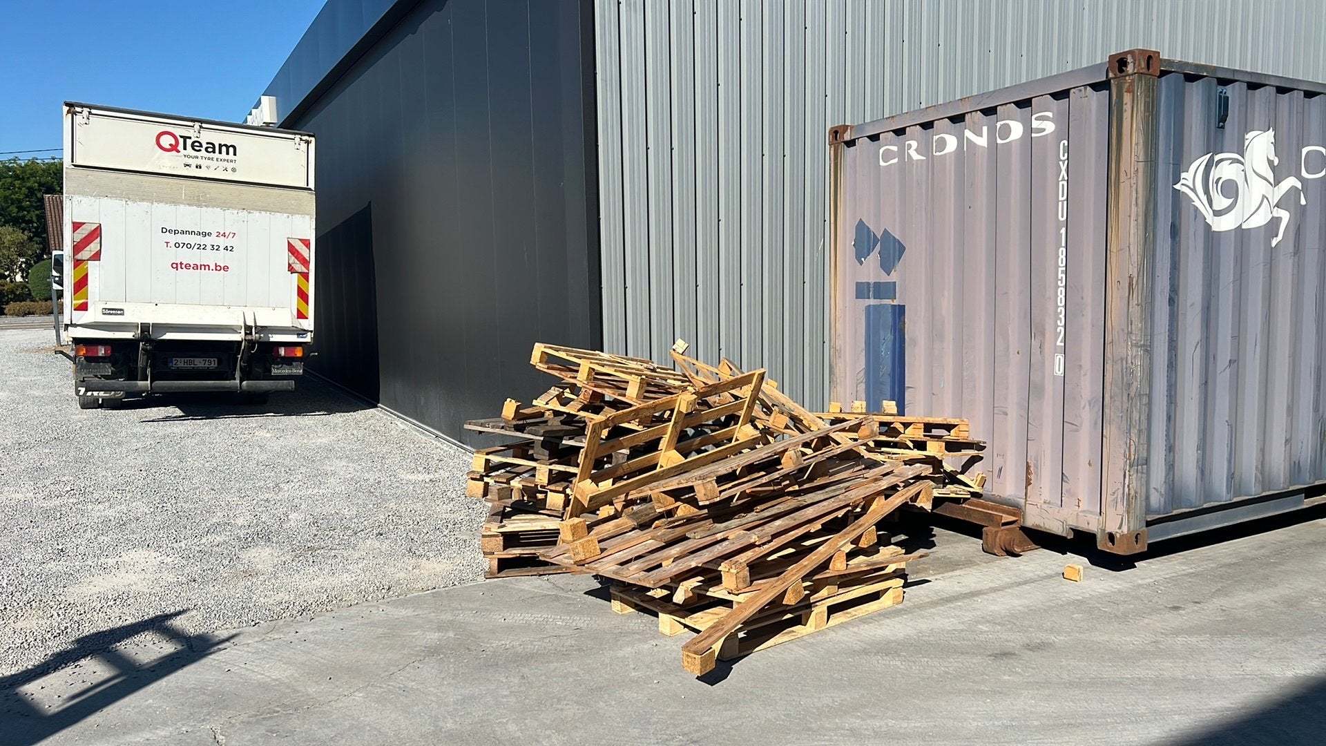 Heel wat hout van paletten. GRATIS OPHALEN ZONHOVEN, Tuin en Terras, Brandhout, Ophalen