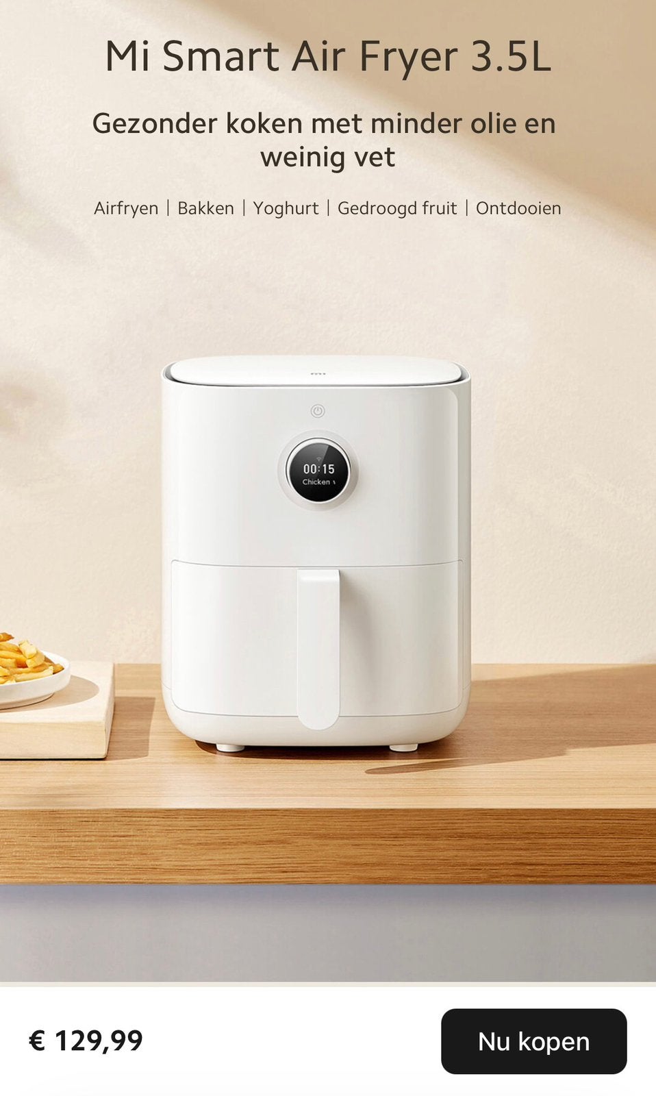 Mi airfryer NIEUW, Enlèvement, Neuf