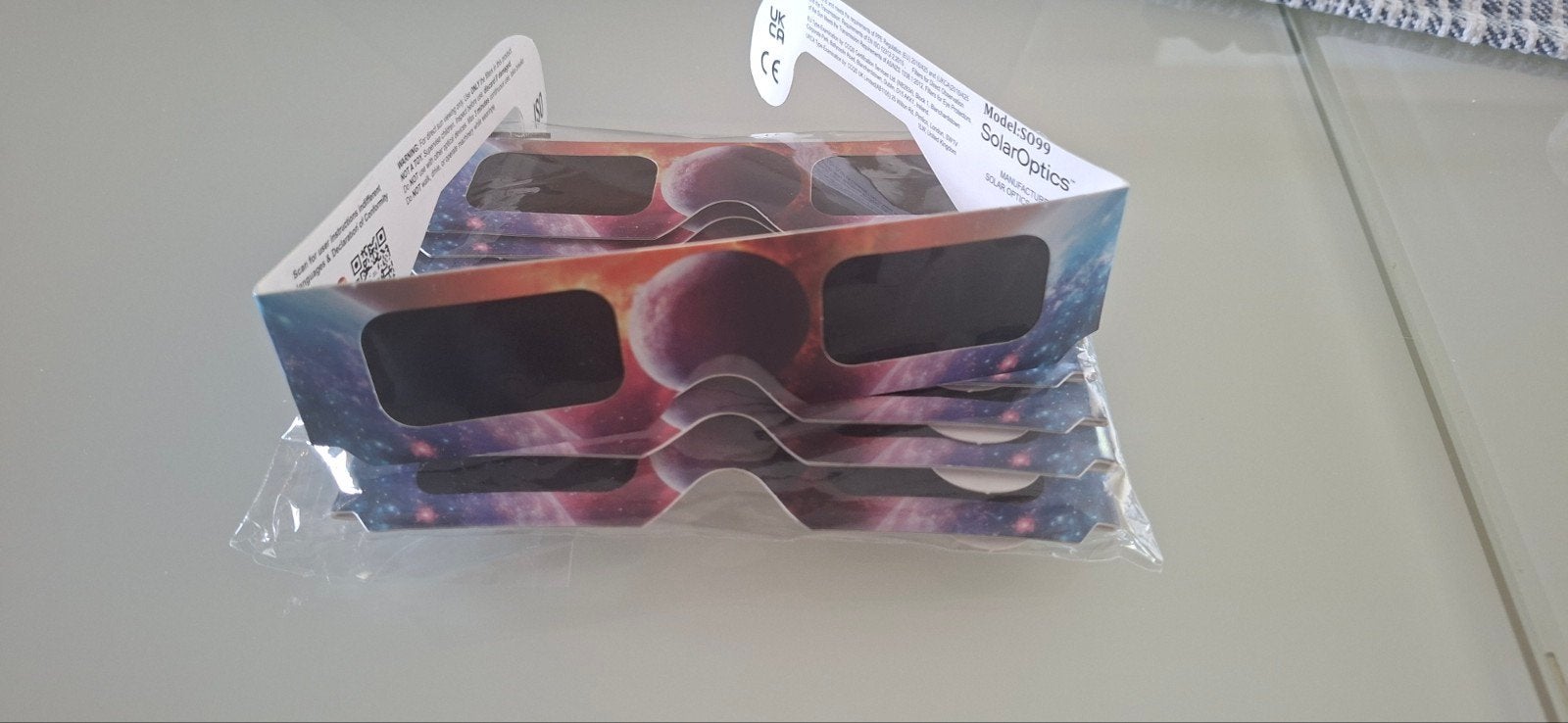 Lunette pour eclipse solaire, Doe-het-zelf en Bouw, Veiligheidsbrillen, Ultraviolet, Ophalen of Verzenden, Nieuw
