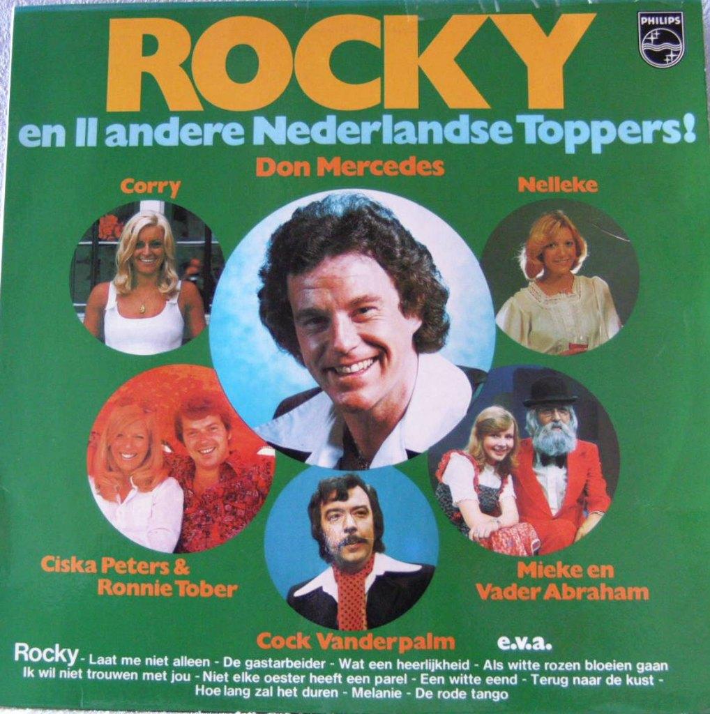 LP Rocky & 11 andere Nederlandse toppers, CD & DVD, Vinyles | Néerlandophone, Comme neuf, Chanson réaliste ou Smartlap, 12 pouces