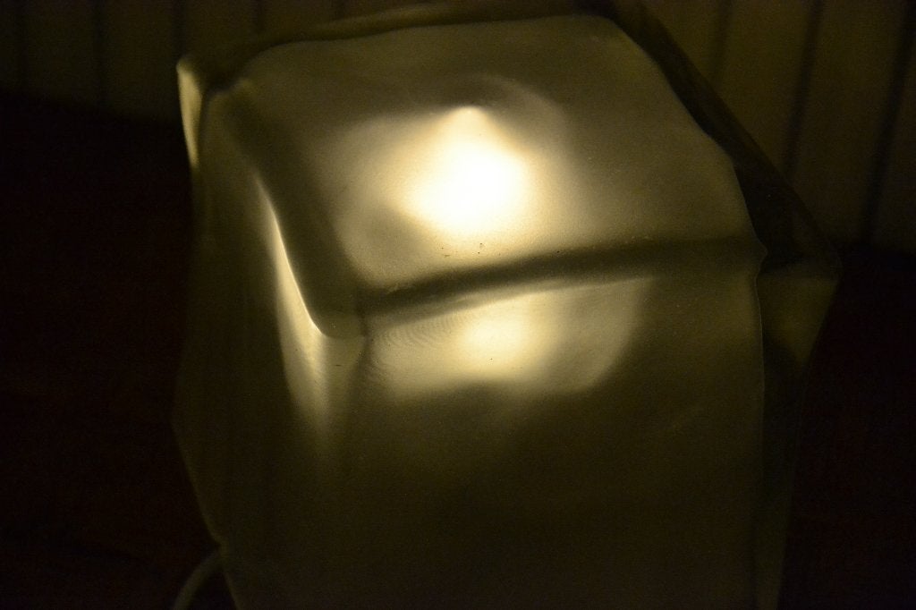 Ice cube lamp, Ophalen, Gebruikt, Vintage, 20 cm