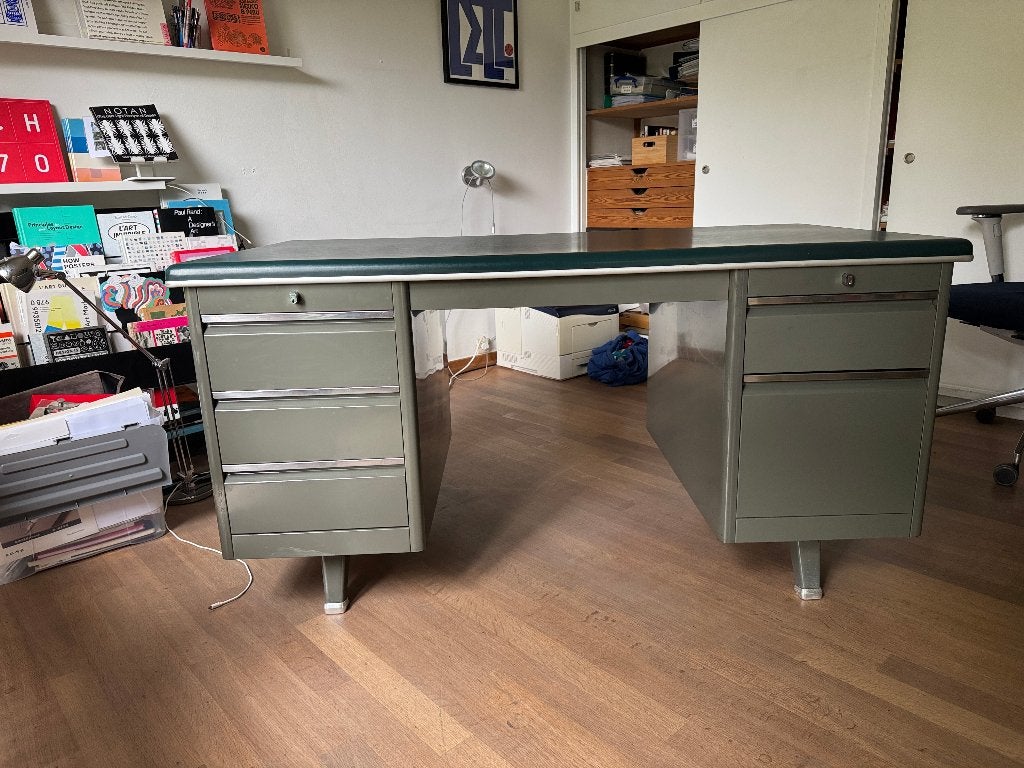 TDS Sclessin–bureau métal–Design belge Mid-Century 1950s, Enlèvement