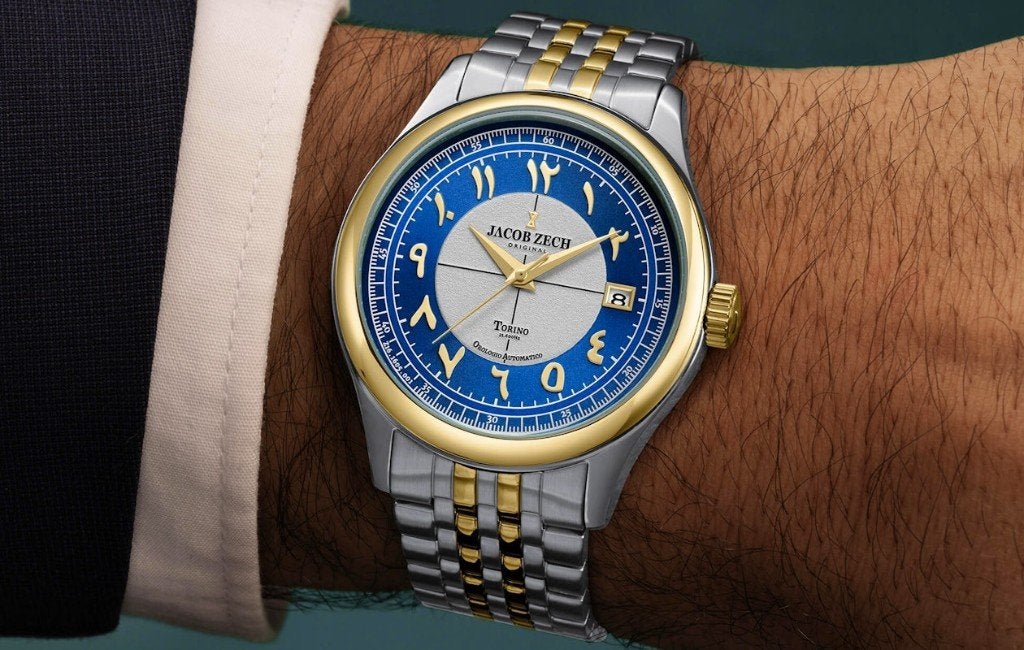 Jacob Zech Torino Limited Edition t.w.v € 699 SEIKO AUTOMAAT, Enlèvement ou Envoi, Étanche, Neuf, Bleu