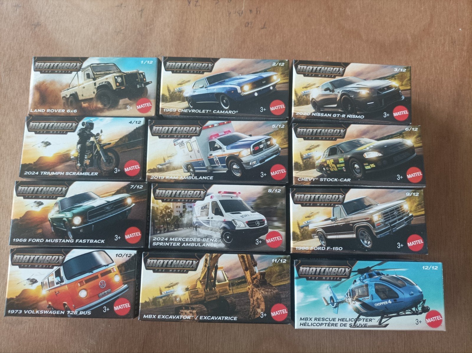 Matchbox Thé Movie. série complète à partir du 12. liste 202, Hobby & Loisirs créatifs, Voitures miniatures | 1:24, Enlèvement ou Envoi