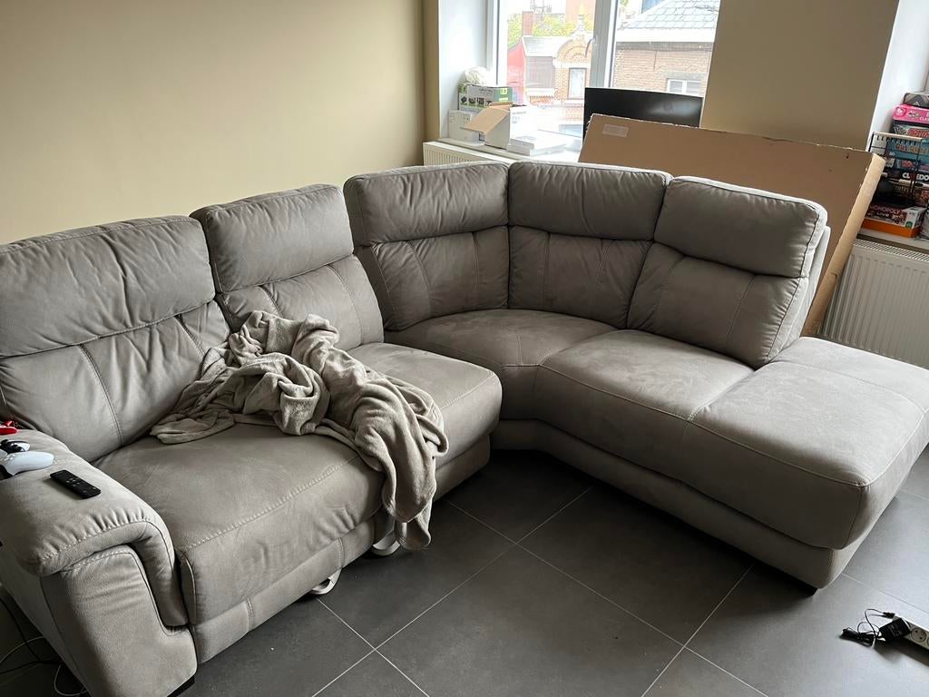 Canape microfibre electrique, Enlèvement, Comme neuf