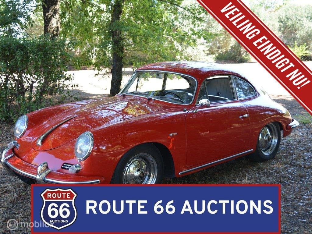 Porsche 356 B Super 90 | 1960 | Route 66 Auctions, Auto's, Zwart, Bedrijf, Overige carrosserie, Porsche