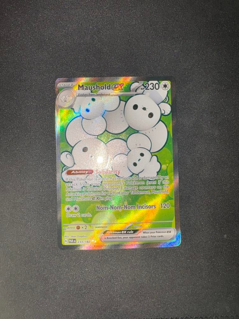 Maushold ex 233/182 Pokémon kaart, Hobby en Vrije tijd, Verzamelkaartspellen | Pokémon, Ophalen of Verzenden