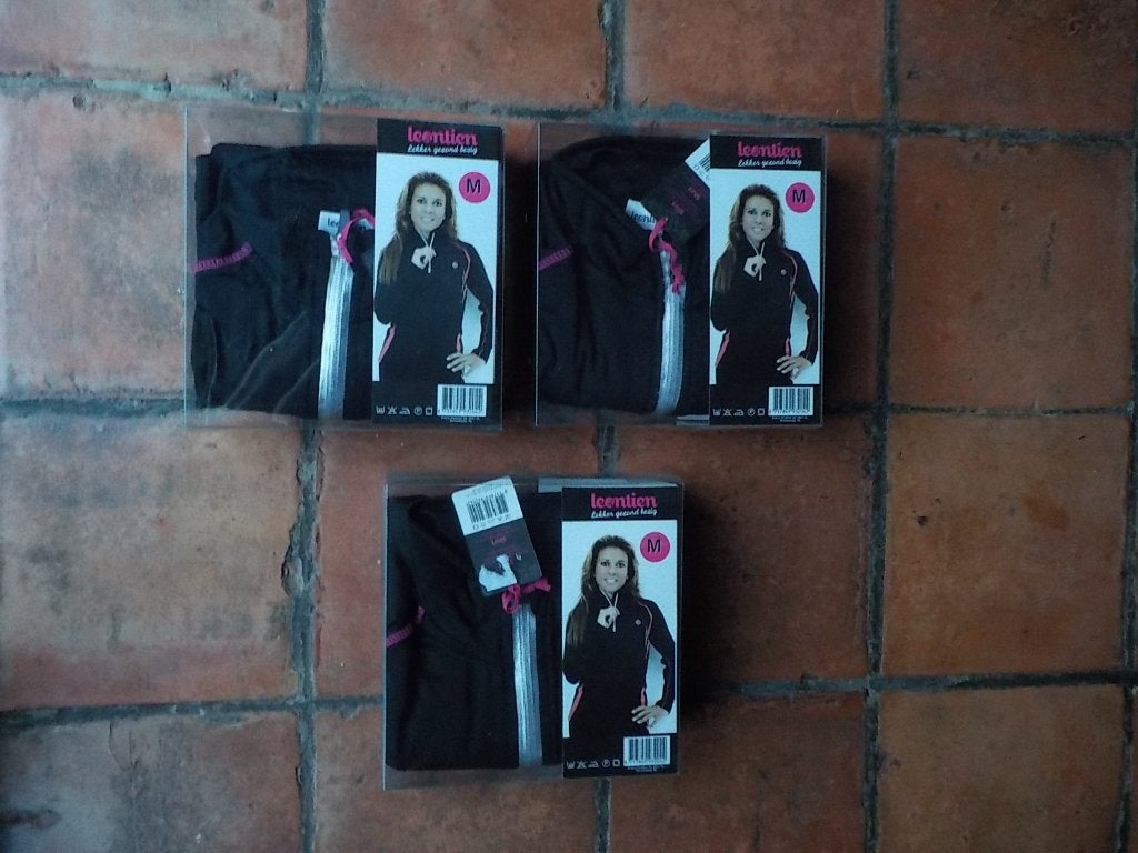 maat M / 3 nieuwe sport shirts lange mouwen Leontien, Kleding | Dames, Maat 38/40 (M), Leontien, Zwart, Nieuw