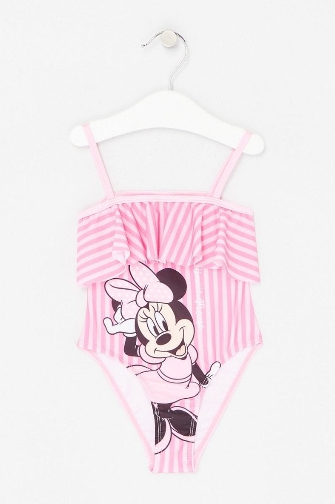 Minnie Mouse Zwempak Stripe - Maat 104/110 - 116/128, Kinderen en Baby's, Kinderkleding | Kinder-zwemkleding, Maat 104, Meisje