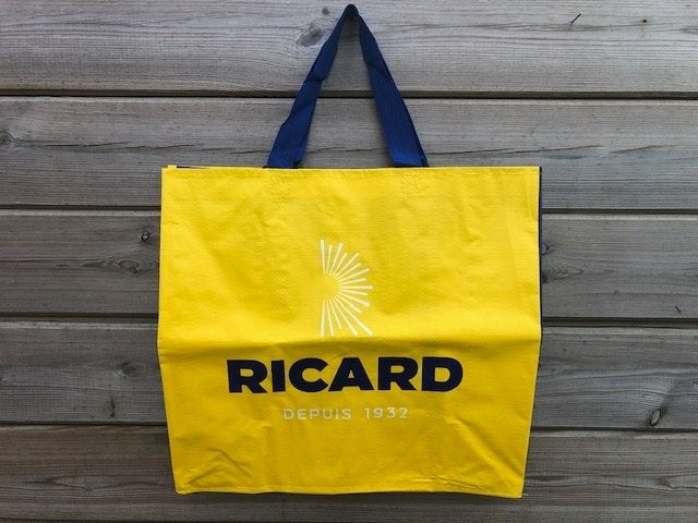 Sac en plastique rigide jaune Ricard, Collections, Enlèvement ou Envoi, Comme neuf, Ustensile
