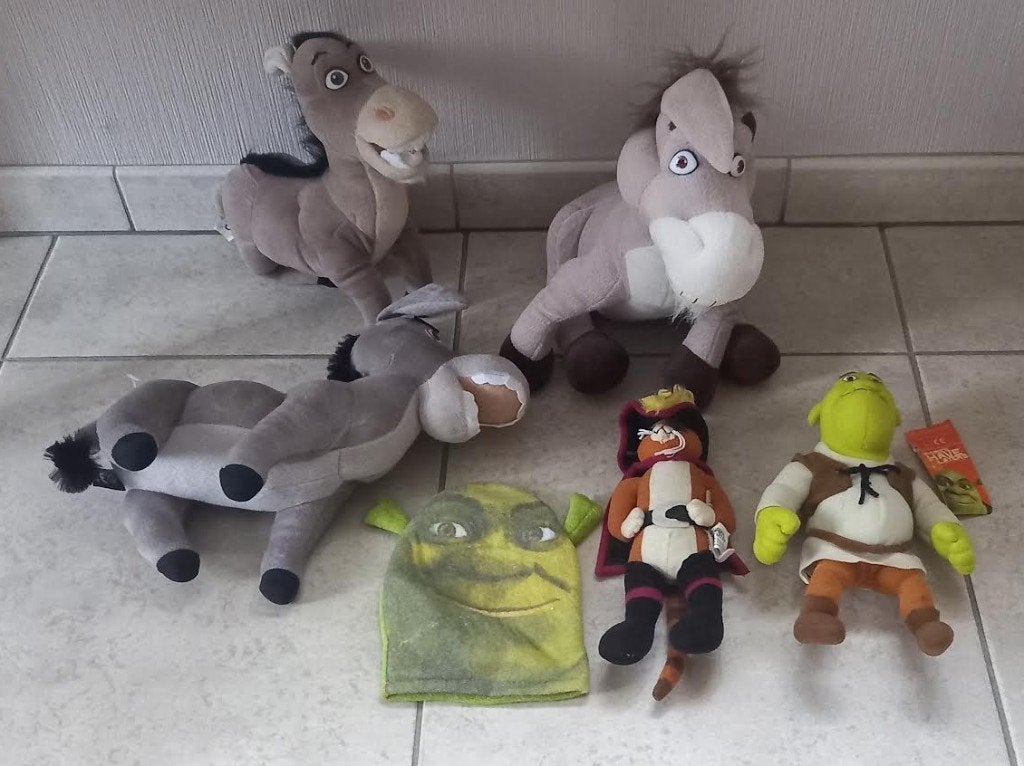 knuffel Shrek ezeltjes, Kinderen en Baby's, Ophalen of Verzenden, Gebruikt