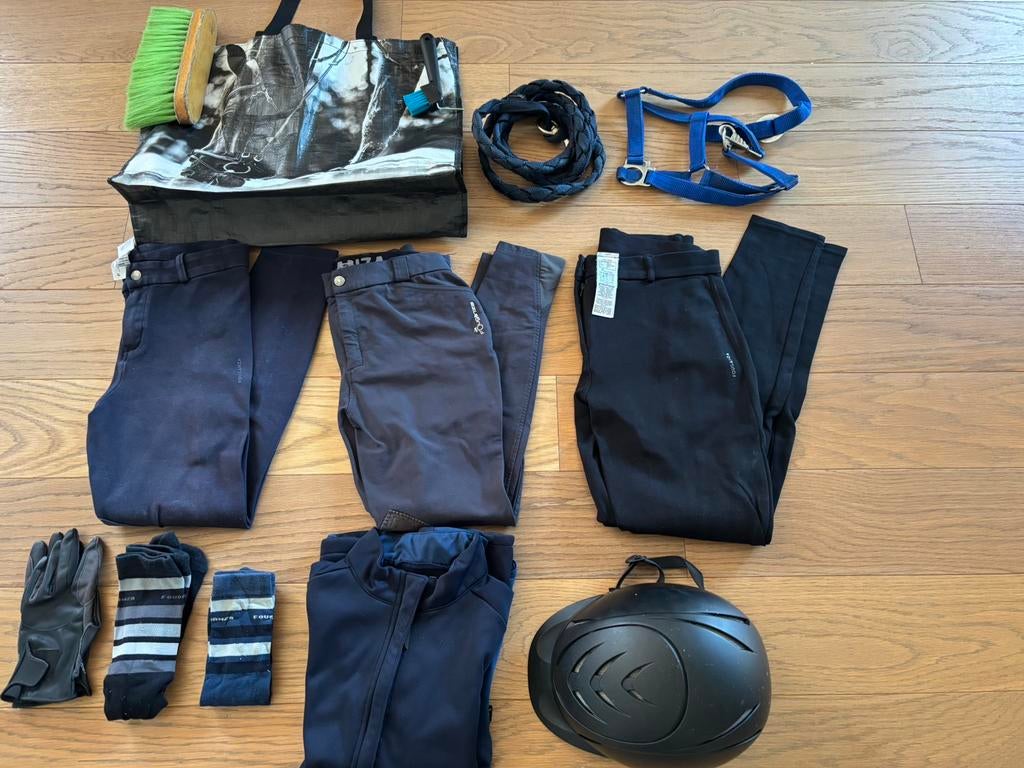 Starterset paardrijden, Dieren en Toebehoren, Paardrijkleding, Ophalen, Zo goed als nieuw