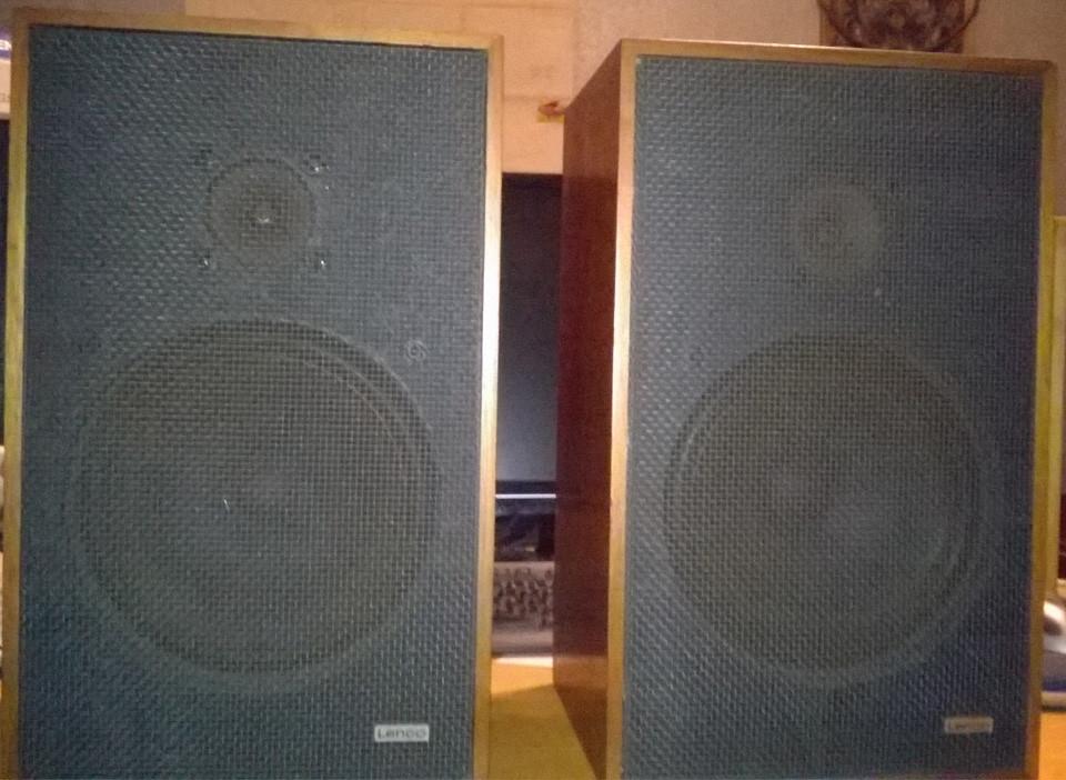 Lenco luidsprekers, Jaren 70, 4 Ohm, Audio, Tv en Foto, Luidsprekerboxen, Gebruikt, Front, Rear of Stereo speakers, Minder dan 60 watt