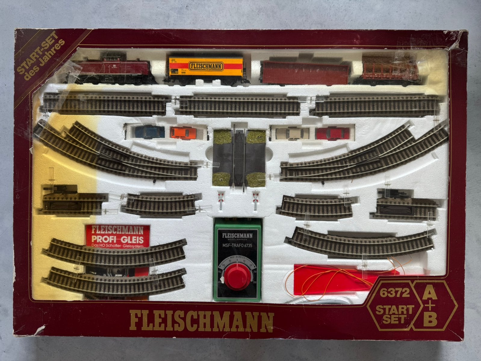 Fleischmann treinset 6372 startset A+B, Ophalen, Zo goed als nieuw, Rails, Fleischmann