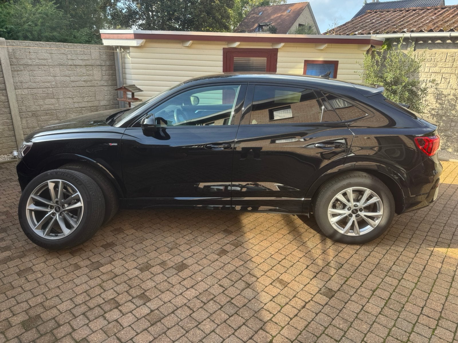 Audi q3 sport back 35 tfsi s line, Auto's, Lederen bekleding, Zwart, Leder, 5 deurs
