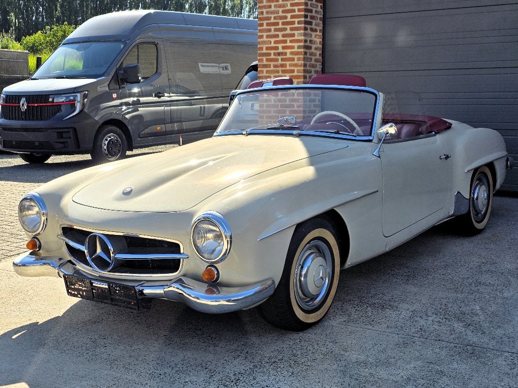 Mercedes SL 190 - 1957 - 10.830 KM - Collectors item, Cuir, Achat, Entreprise, Boîte manuelle