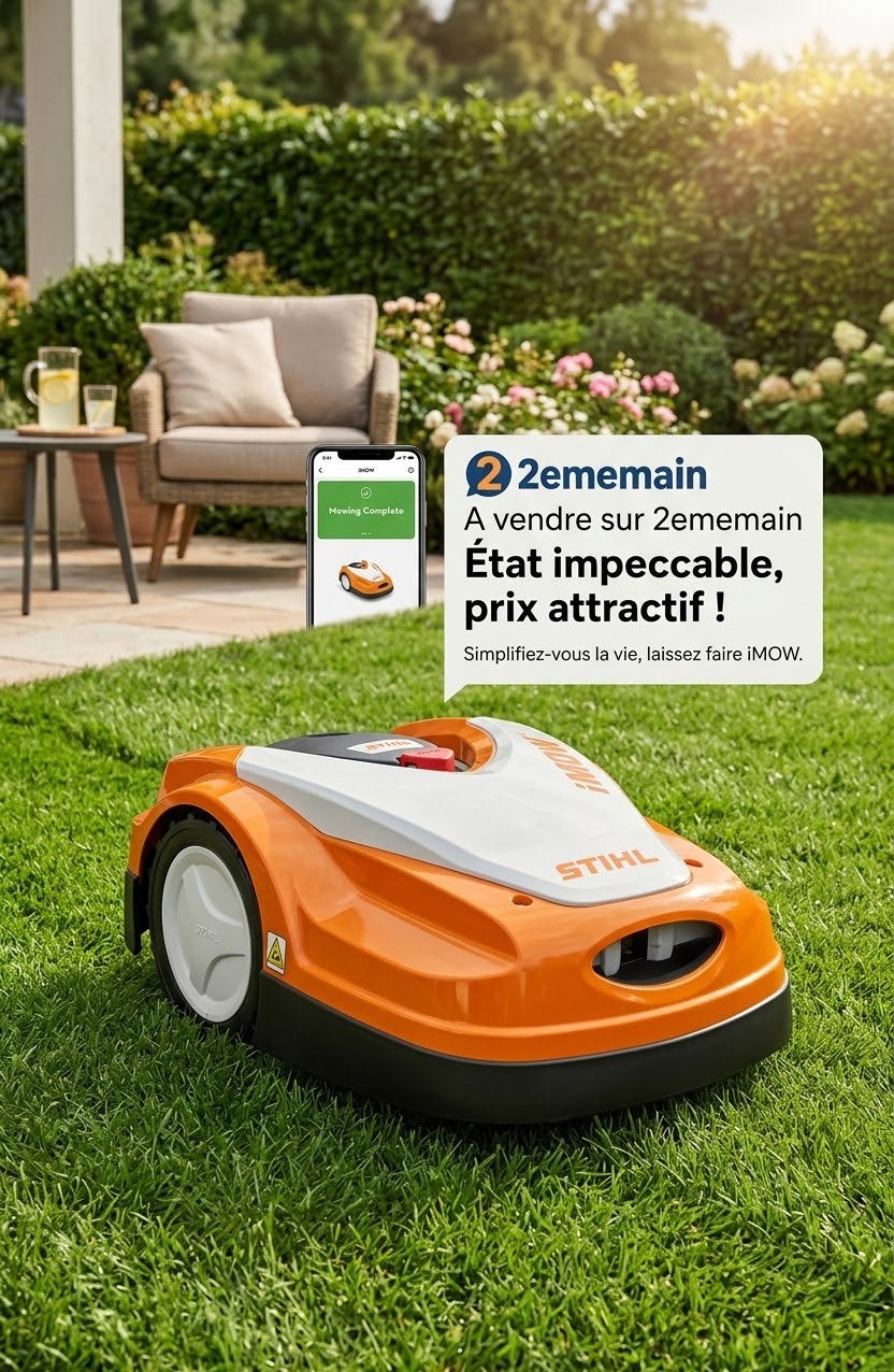STIHL iMOW RMI 422 – Robot tondeuse – Station de charge, Tuin en Terras, Ophalen, Zo goed als nieuw