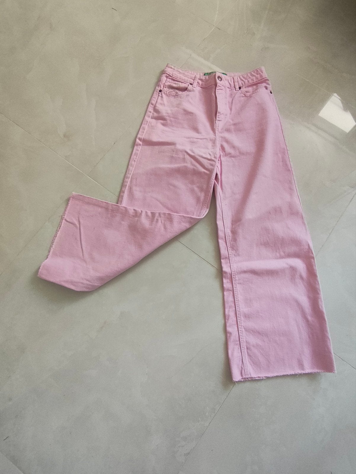 Beau pantalon rose pâle girly 100 % coton. Taille 28 (S)., Enlèvement ou Envoi, Rose, Taille 36 (S), Comme neuf