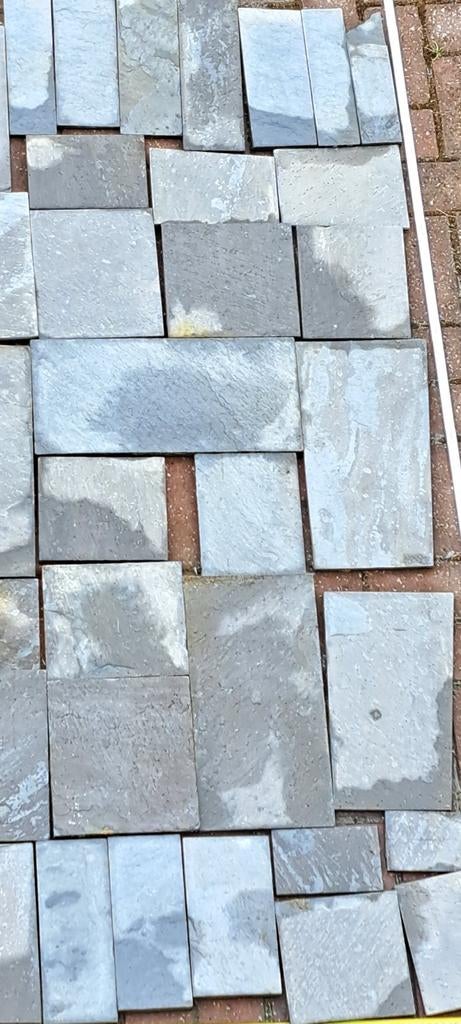 +_ 2.5 m 2 rustieke natuursteen  leisteen, Doe-het-zelf en Bouw, Ophalen