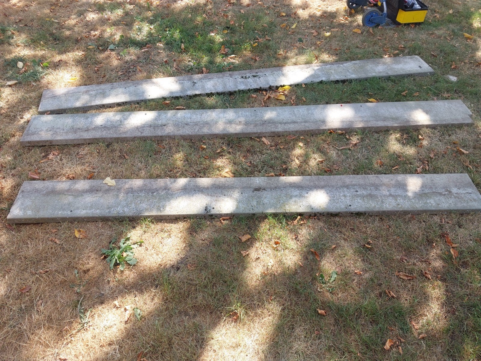 Tuinafsluiting (>8m) + poort + betonplaten, Enlèvement, Utilisé, Avec portail