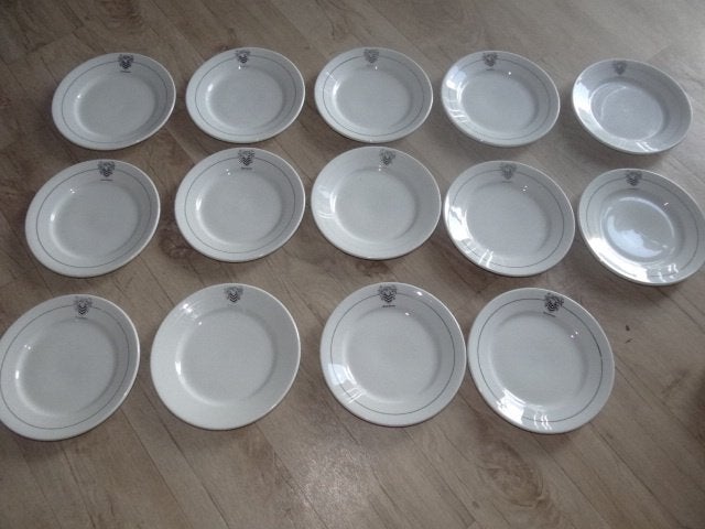 Tassen, ondertassen en dessertborden, Ophalen, Gebruikt, Vintage