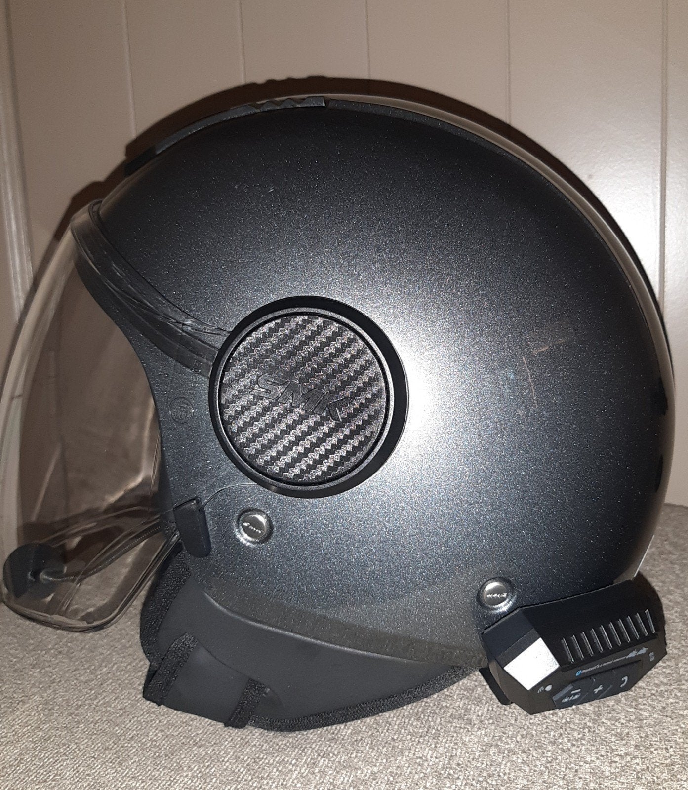 helm jethelm S en L met intercom bluetooth, Fietsen en Brommers, Ophalen