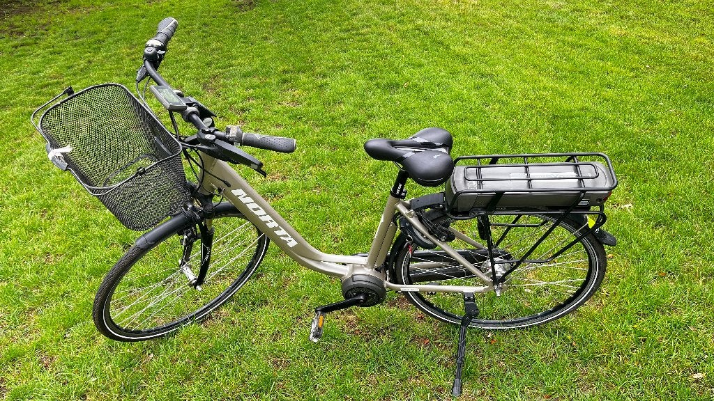 Degelijke electrische fiets, Norta E-Bike (M25 TranzX), Zo goed als nieuw, 47 tot 51 cm, 50 km per accu of meer, Ophalen