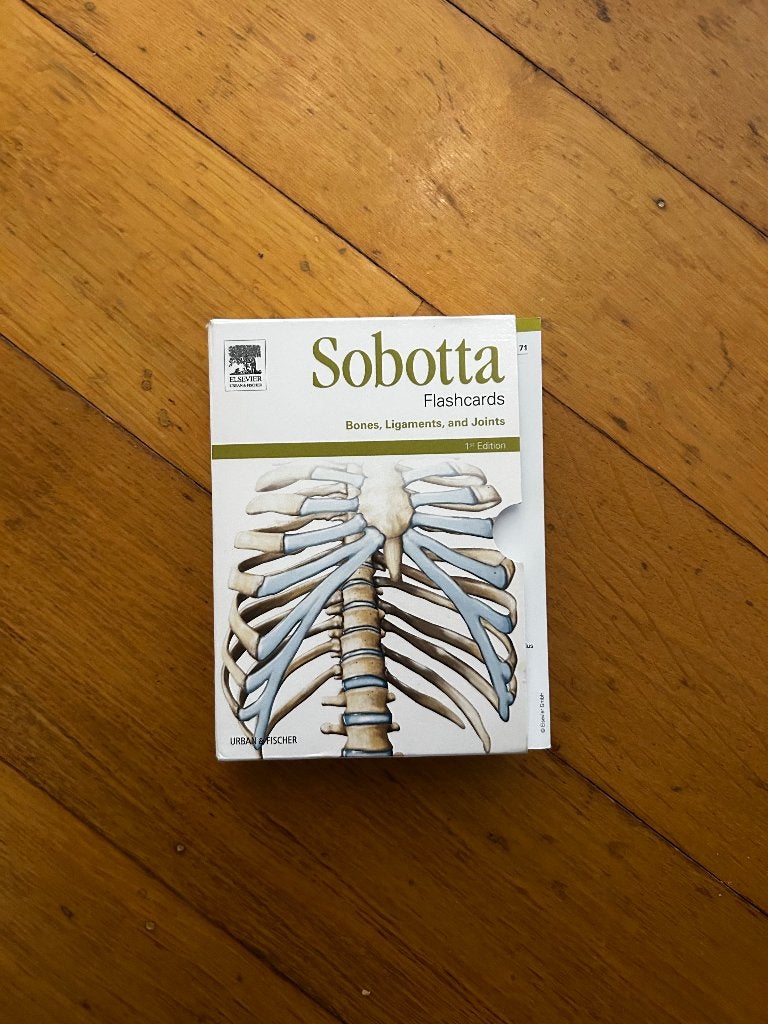 flashcards anatomie de Sobotta, Enlèvement, Comme neuf, Enseignement supérieur
